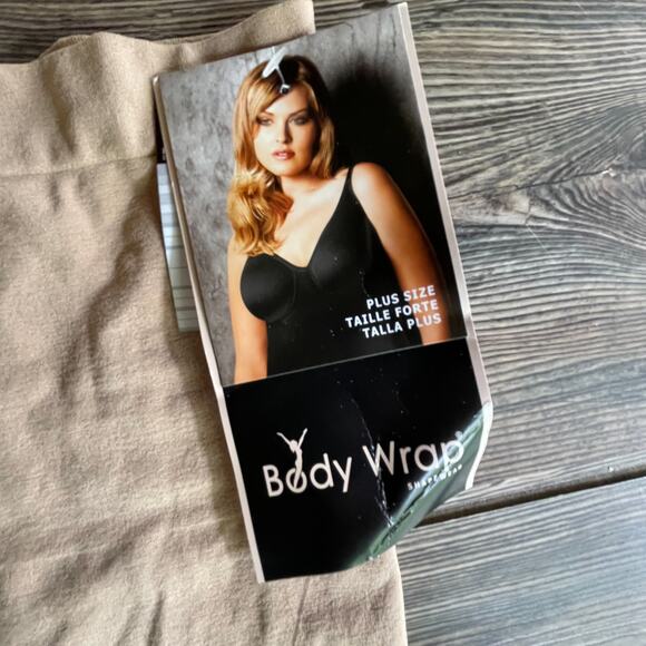 BODY WRAP Tan Beige Long Line Shaper Minimizer Slimming SZ 4X C101585 - Picture 5 of 11